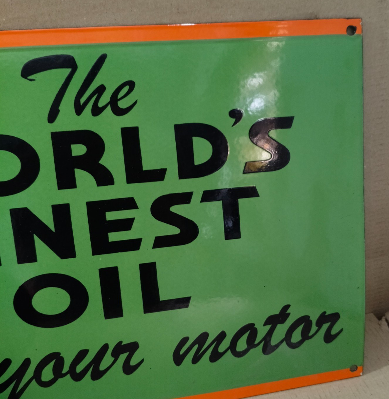 Phillips 66 Porcelain Enamel Sign 36 x 15 Inches 1 Sided