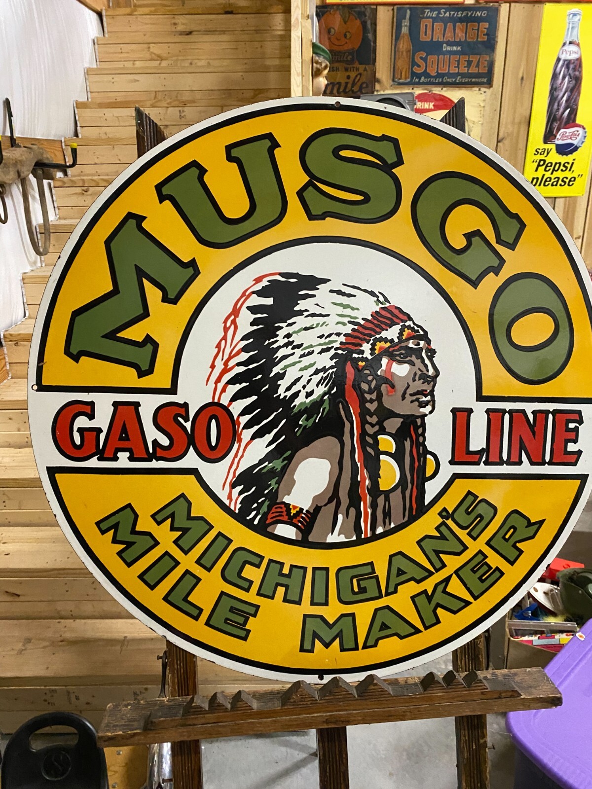 30″ MUSGO DSP GAS OIL SIGN