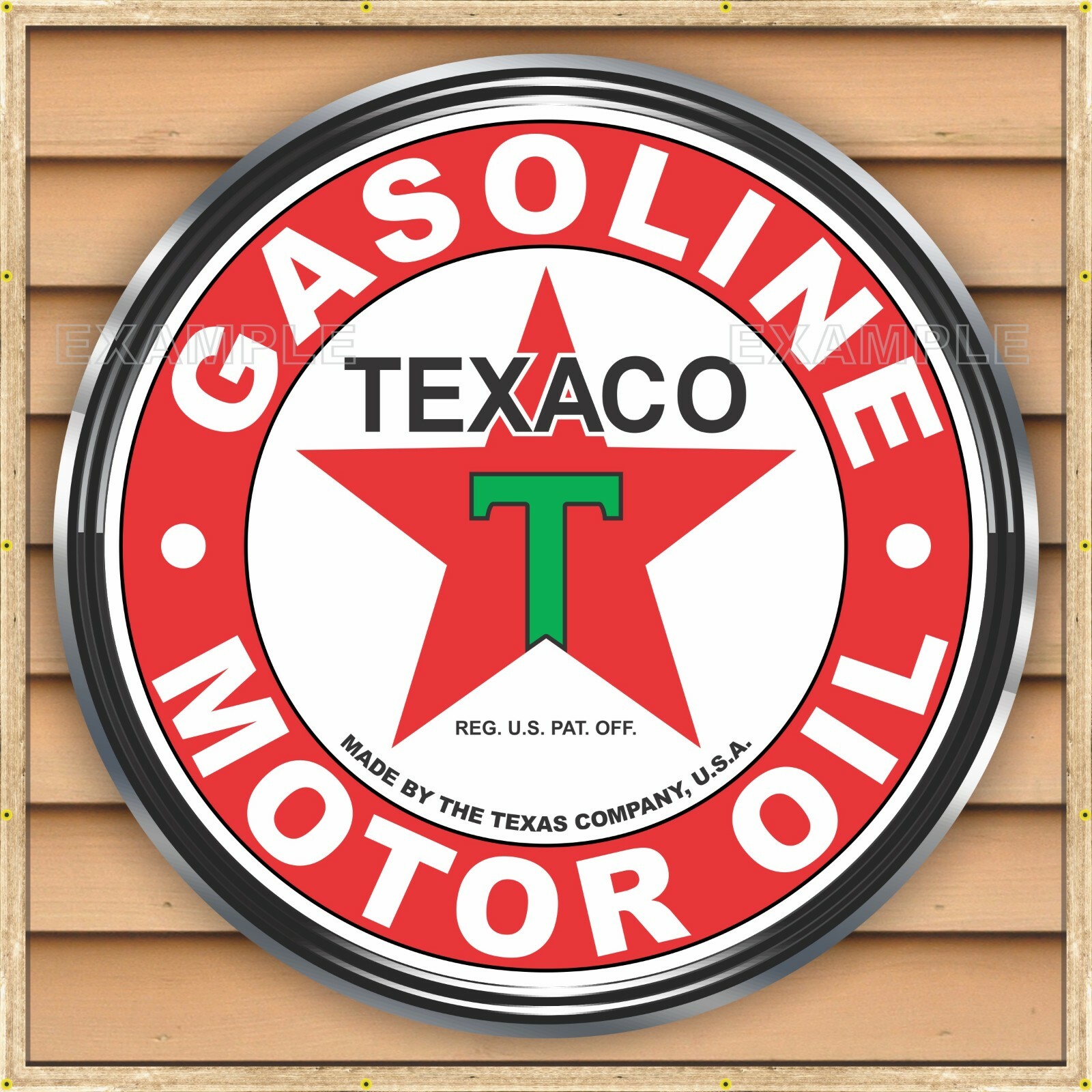 TEXACO STAR GAS SERVICE STATION BANNER SIGN GARAGE ART MURAL MED L XL XXL SIZES