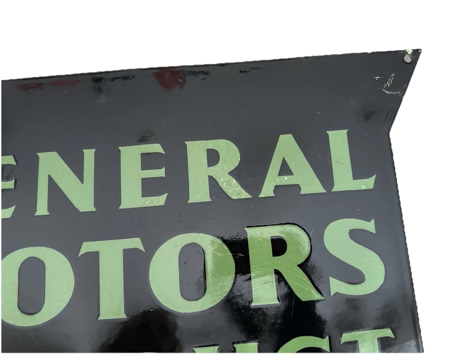 Porcelain Enamel Single Sided General Motors Product Pontiac Sign