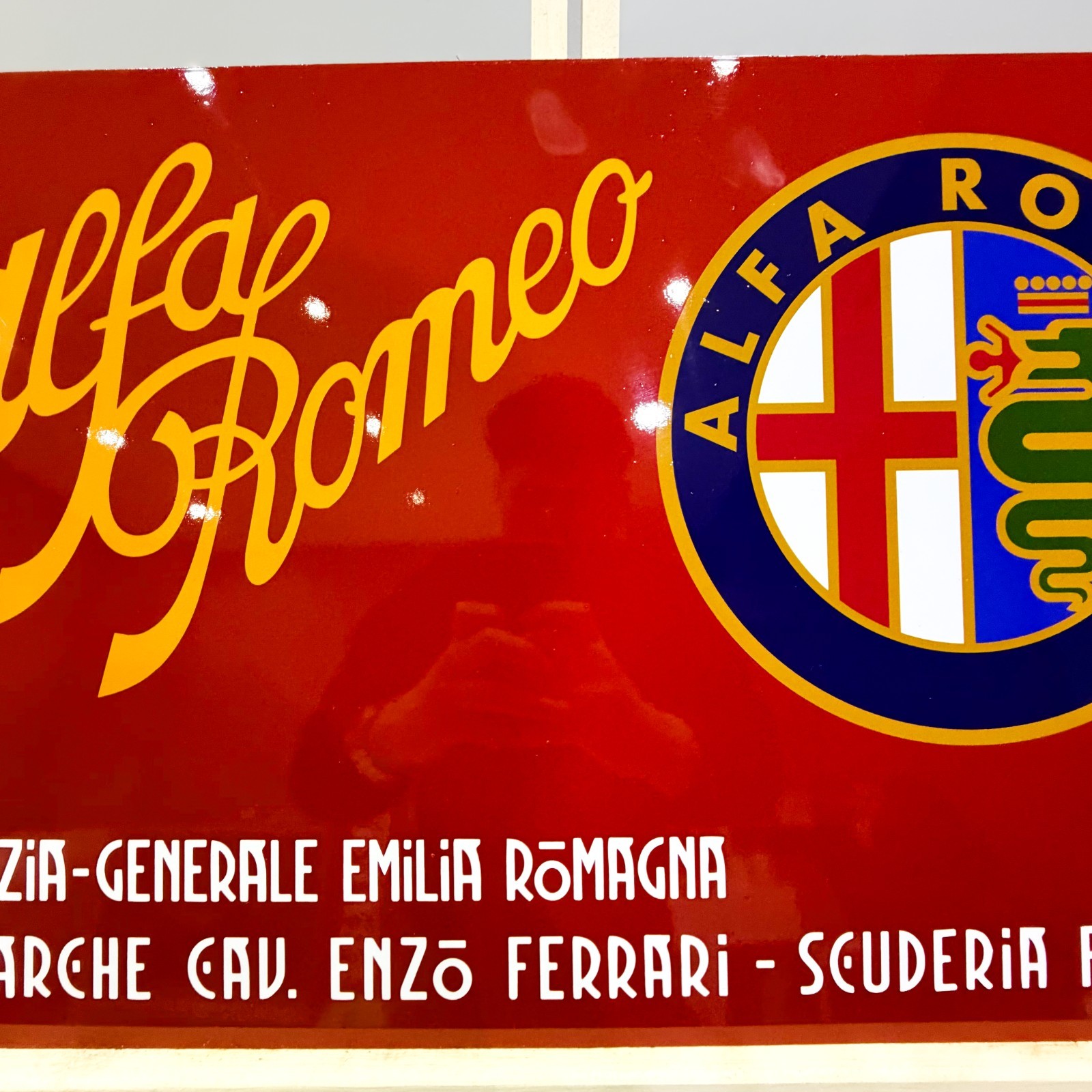 Alfa Romeo Emilia Romagna Heavy Metal Sign – 60 × 40 cm (23.6” × 15.7”)