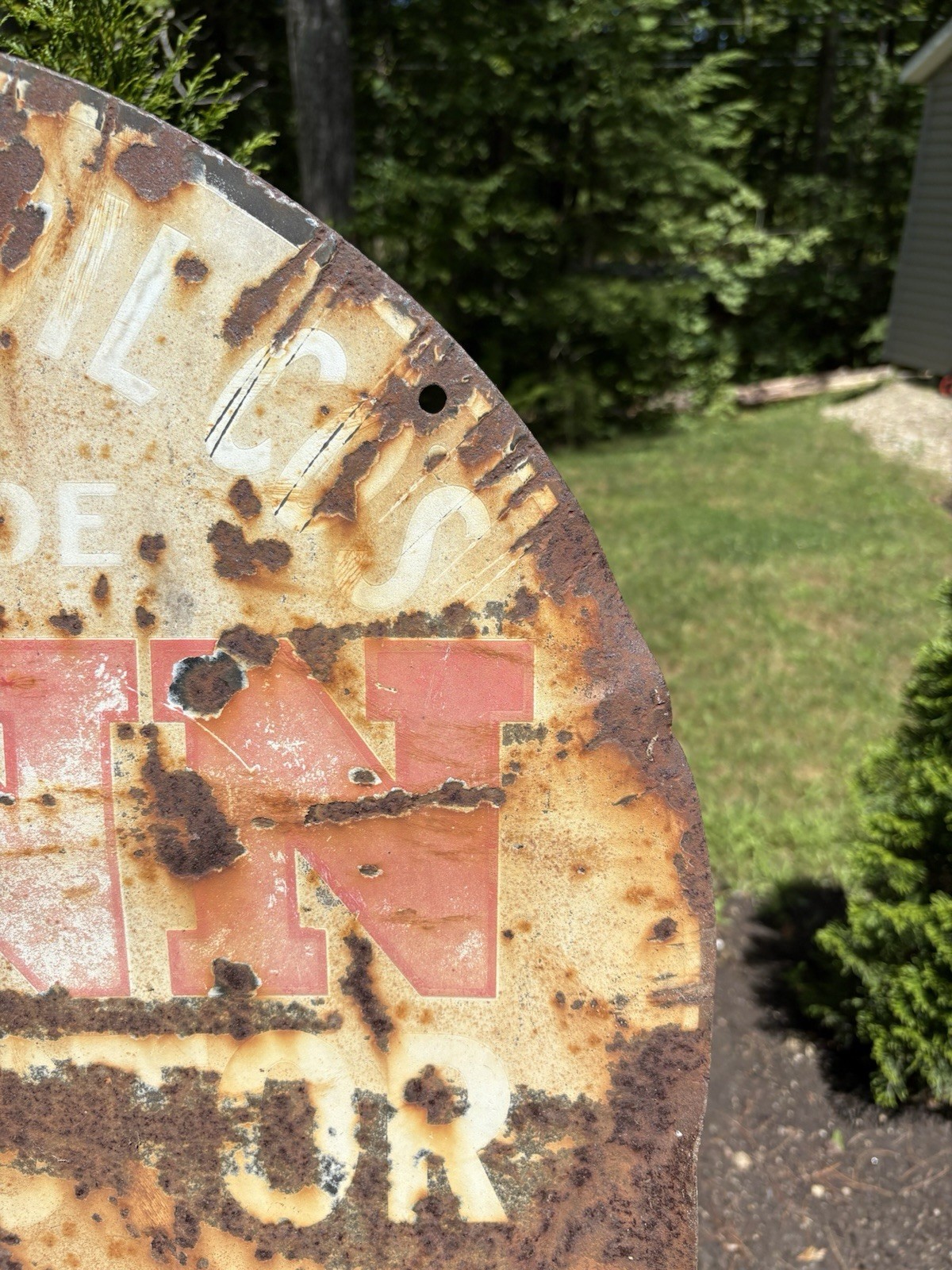 Ultra Rare 1/1 1930s PENN Motor Oil Mass Porcelain DSP Sign