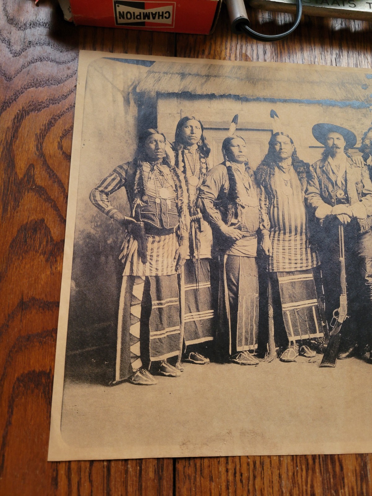 Vintage Buffalo Bill Native American Indian Print Poster