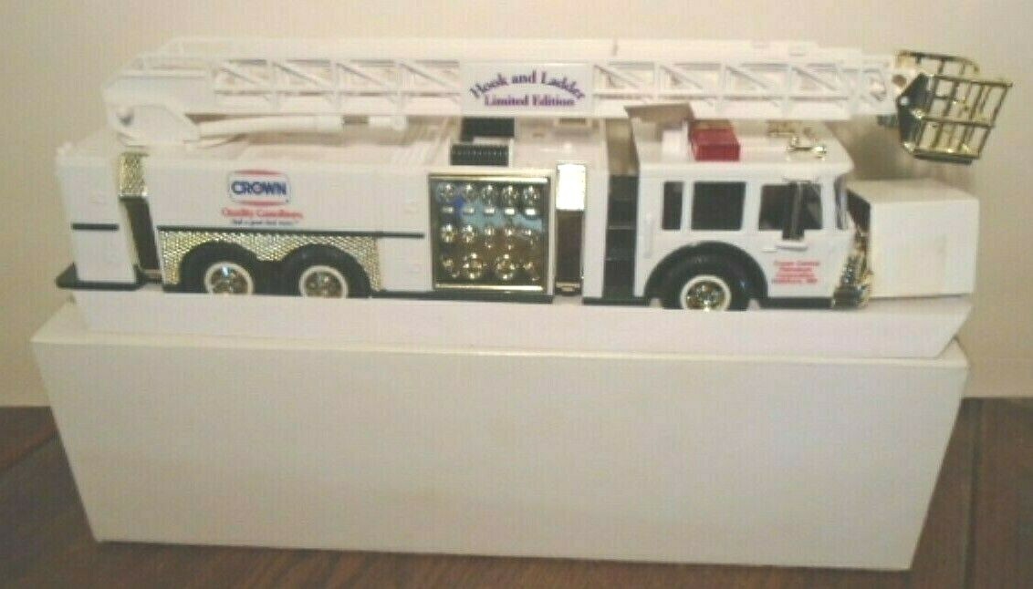 V. RARE GOLD HOOK & LADDER FIRE TRUCK CROWN CENTRAL PETROLEUM BALTIMORE SERIAL #