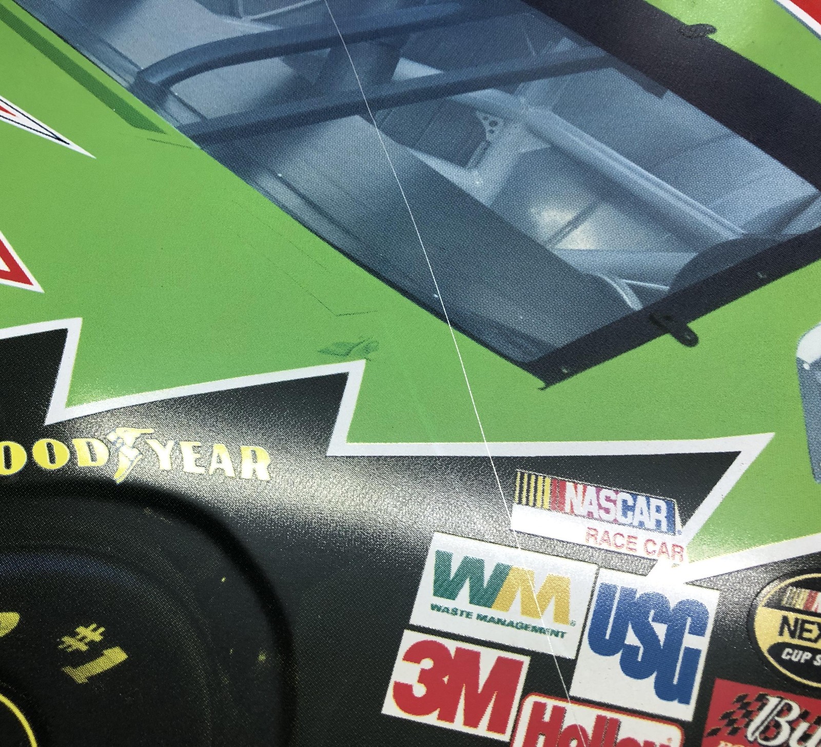 Interstate Batteries Sign 46×19 Monte Carlo #18 NASCAR car Bobby Labonte