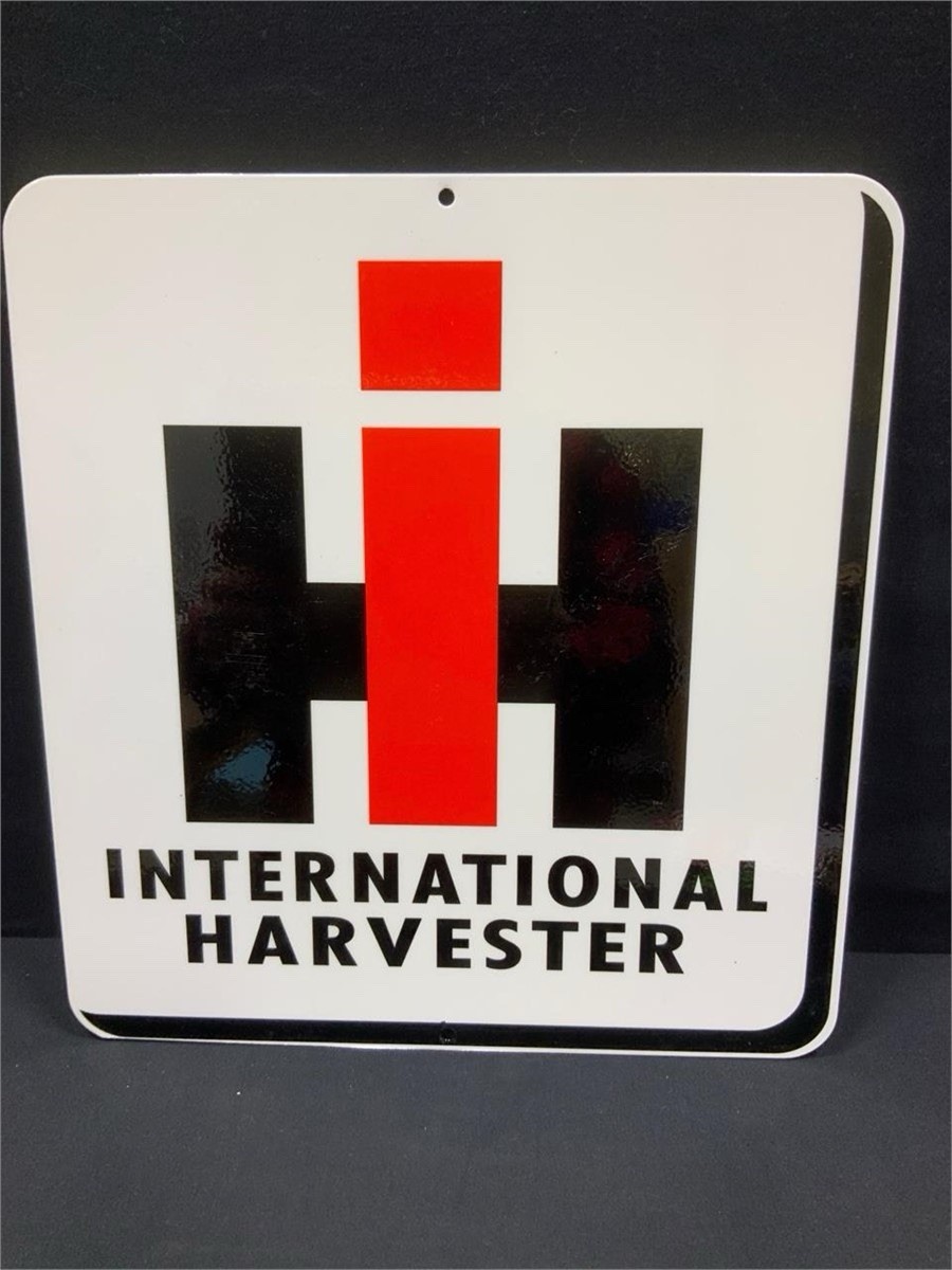 IH International Harvester Metal Sign Farm Diesel Tractor Truck Agriculture Gas