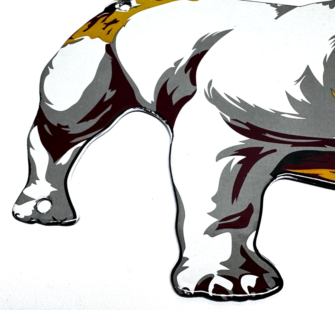 Mack Trucks Bulldog – Vintage Porcelain Sign – Service Station Gasoline