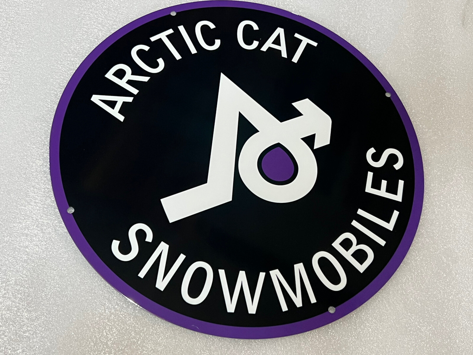 12in Arctic Cat Snowmobiles Heavy Vintage Style Steel Sign General Store