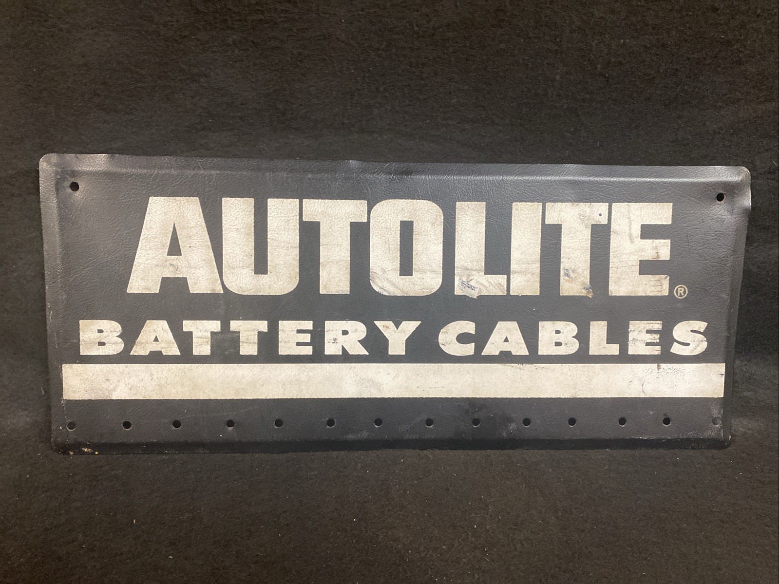 Autolite Battery Cables Rack/display 20” X 8 1/2” Sign