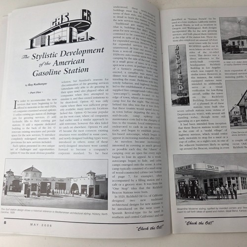 Original Gasoline Magazine for Porcelain Signs Lion Sign Sunoco Gas Station Ad!