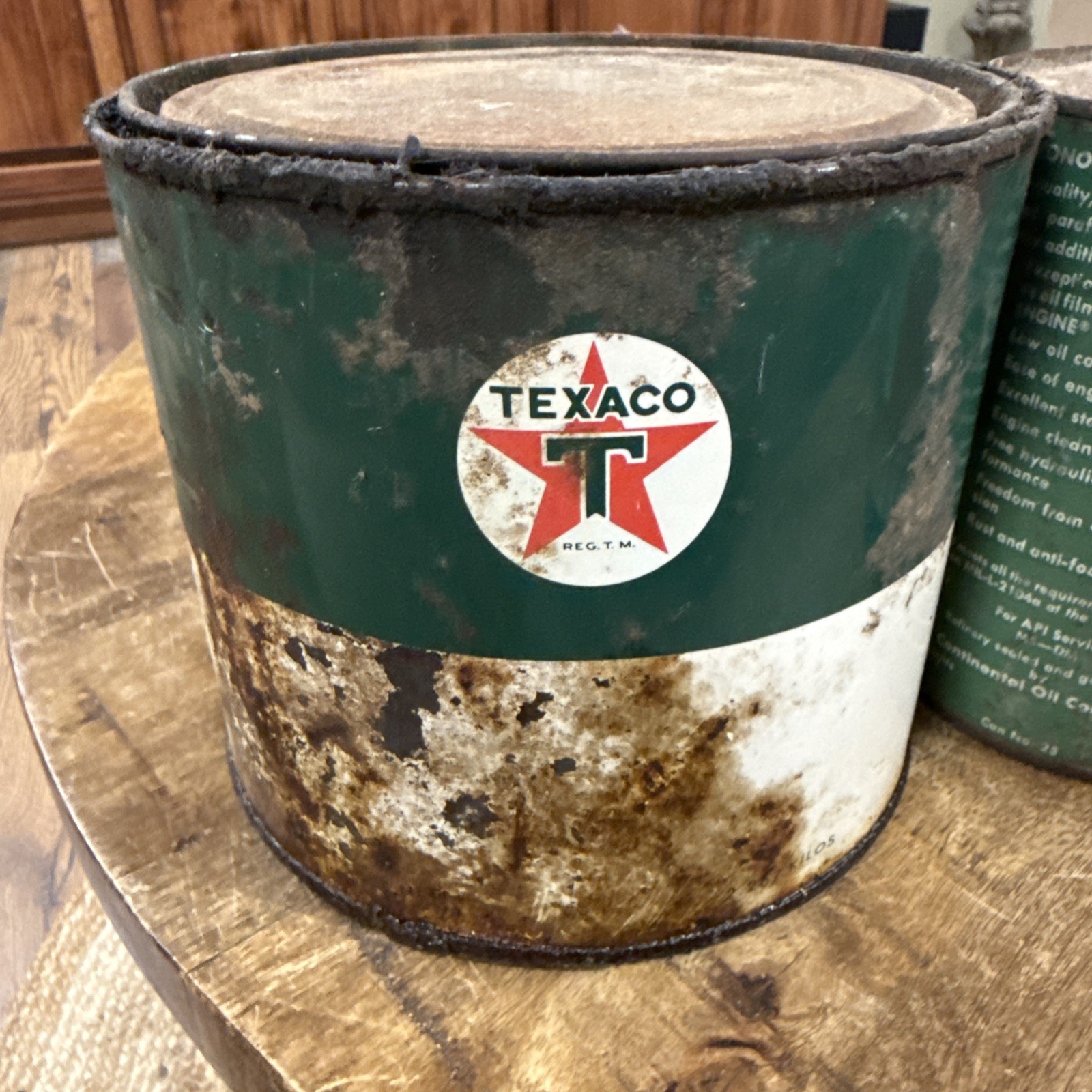 5 PIECE VINTAGE OIL COLLECTION -VALVOLINE – TEXACO-SKELLY- CONOCO- Empty