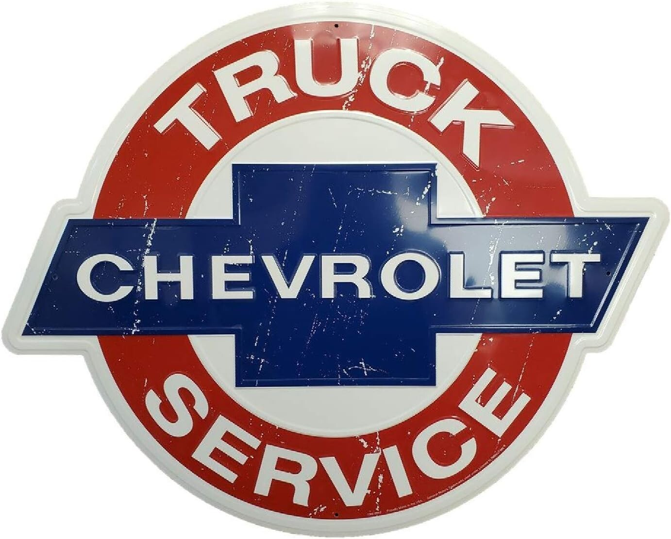 Chevy Truck Service Lg 24 inch Large Round Sign by Signs4Fun