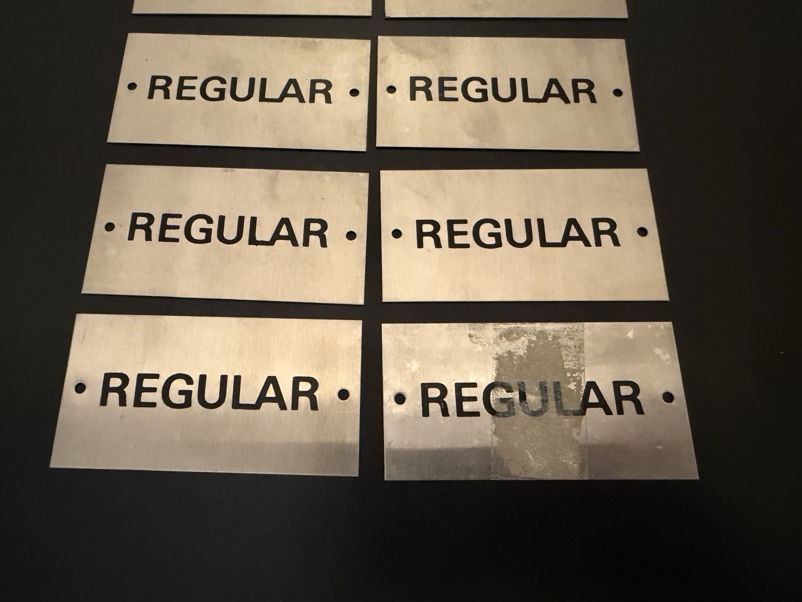 10pc Gas Pump Regular Metal Signs NOS