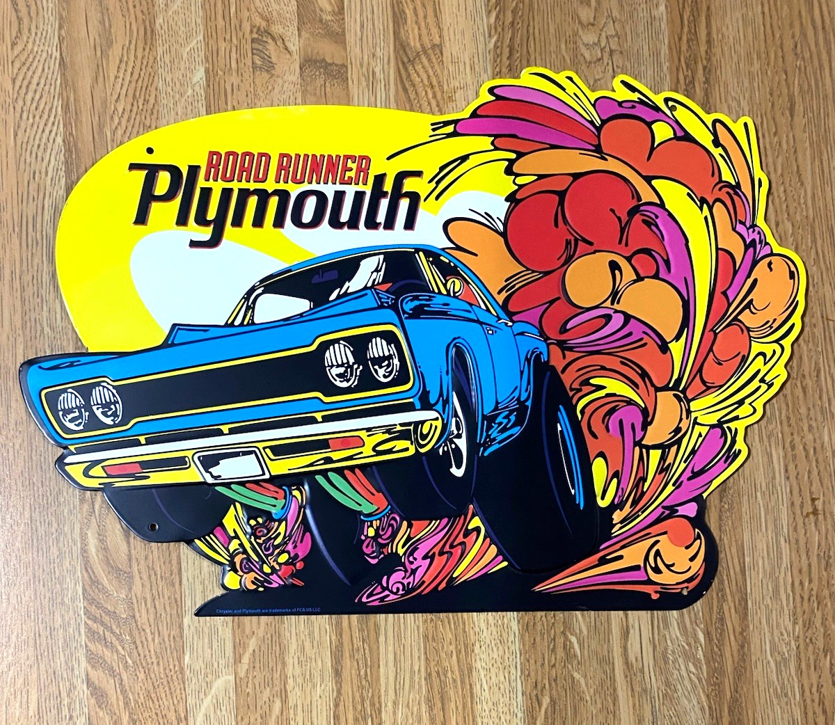 ROAD RUNNER Metal Sign 70’s Bright Colors Hemi COMPARE TO $105 ONE DAY SALE