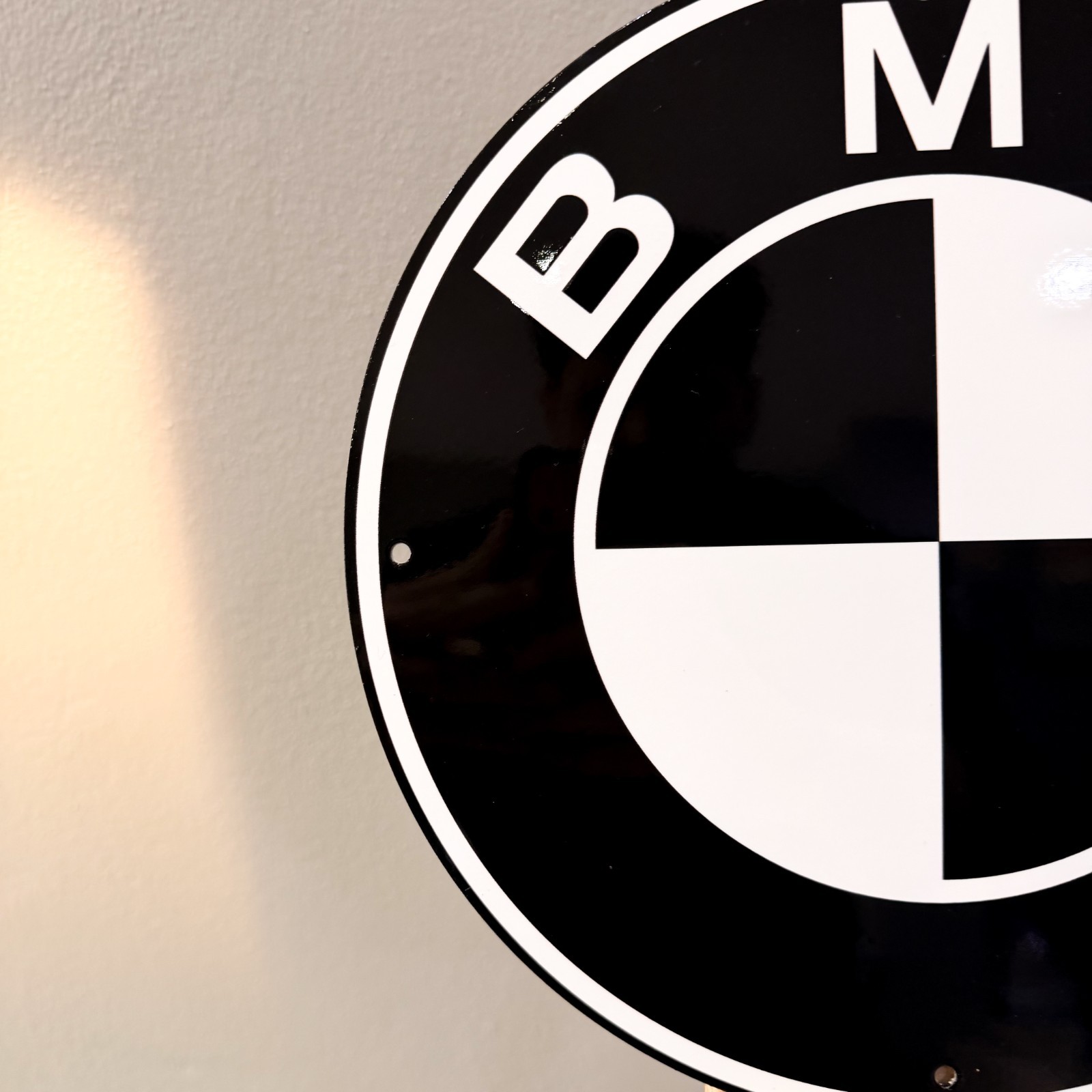 BMW Classic, White Blue, Black Purple & Grille Metal Sign Set – 30 cm (11.8”)