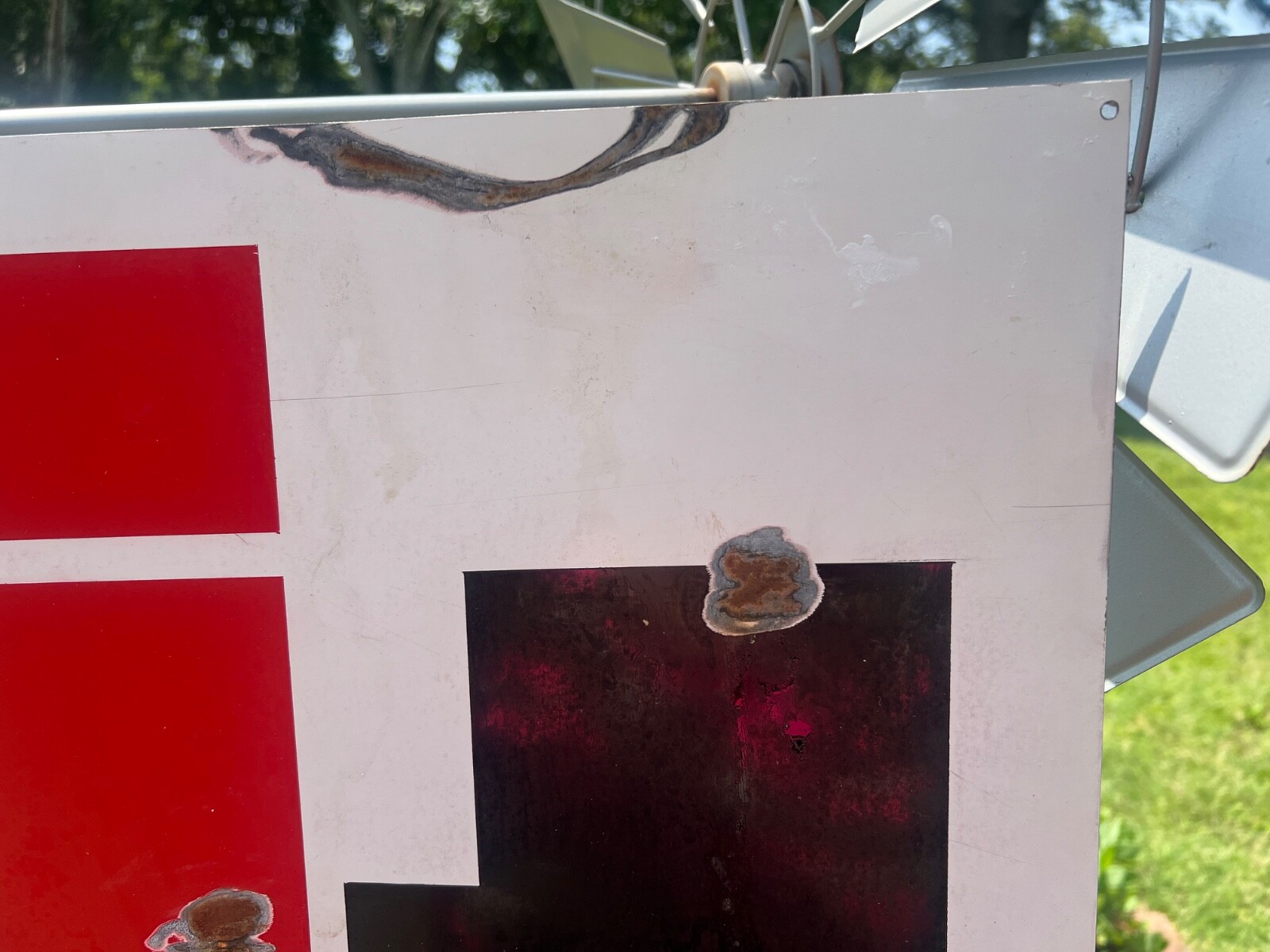 HAND PAINTED RUSTIC RUSTY INTERNATIONAL HARVESTER Truck Parts Service IH SIGN