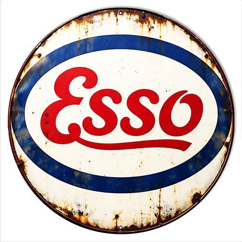 Vintage Style Metal Sign Esso Gas 14×14