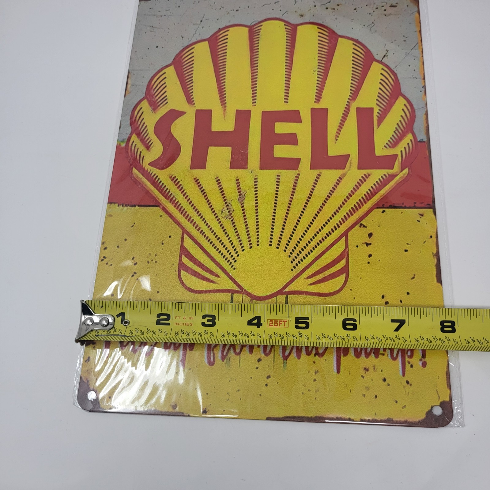 2 Metal Garage Mancave Workshop Retro Vintage Look Signage Signs Oil Gas STP She