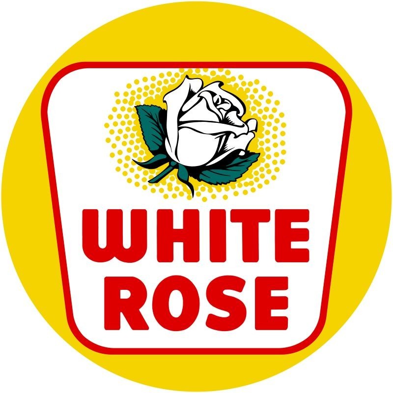 White Rose Gasoline NEW METAL SIGN: 12″ Diameter Round
