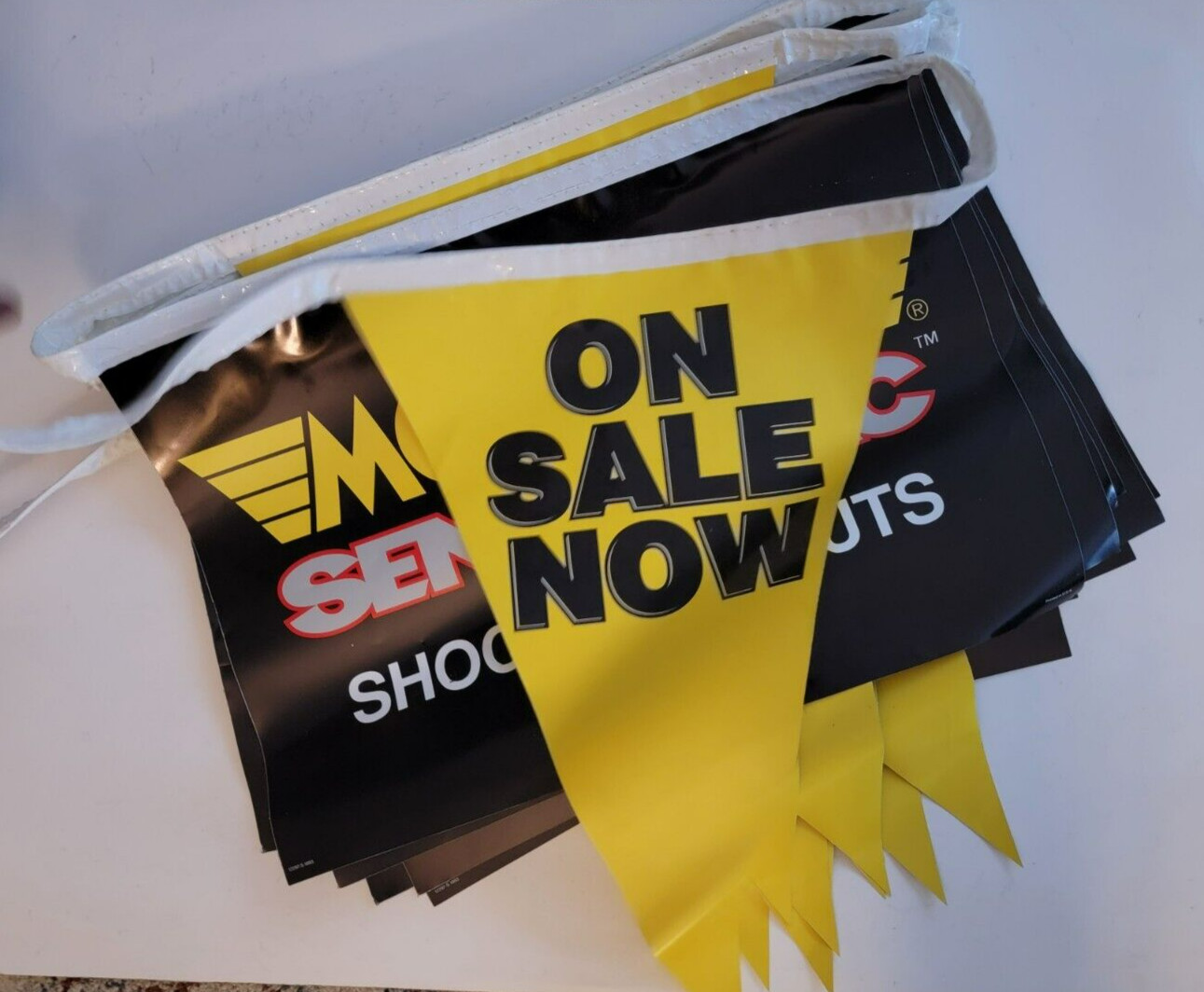 Vtg MONROE SHOCKS And STRUTS BANNER 90s 20ft Man Cave Decor