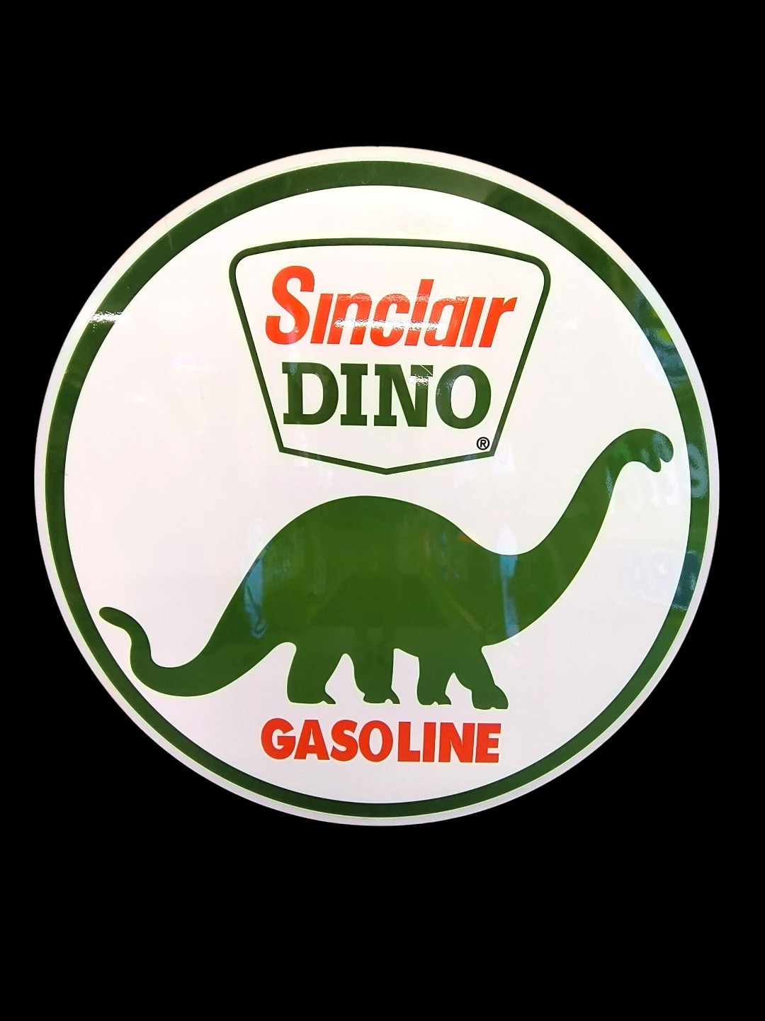 47″ Sinclair Dino Gasoline Sign / Sinclair Oil Garage Petroliana Signs / Mens