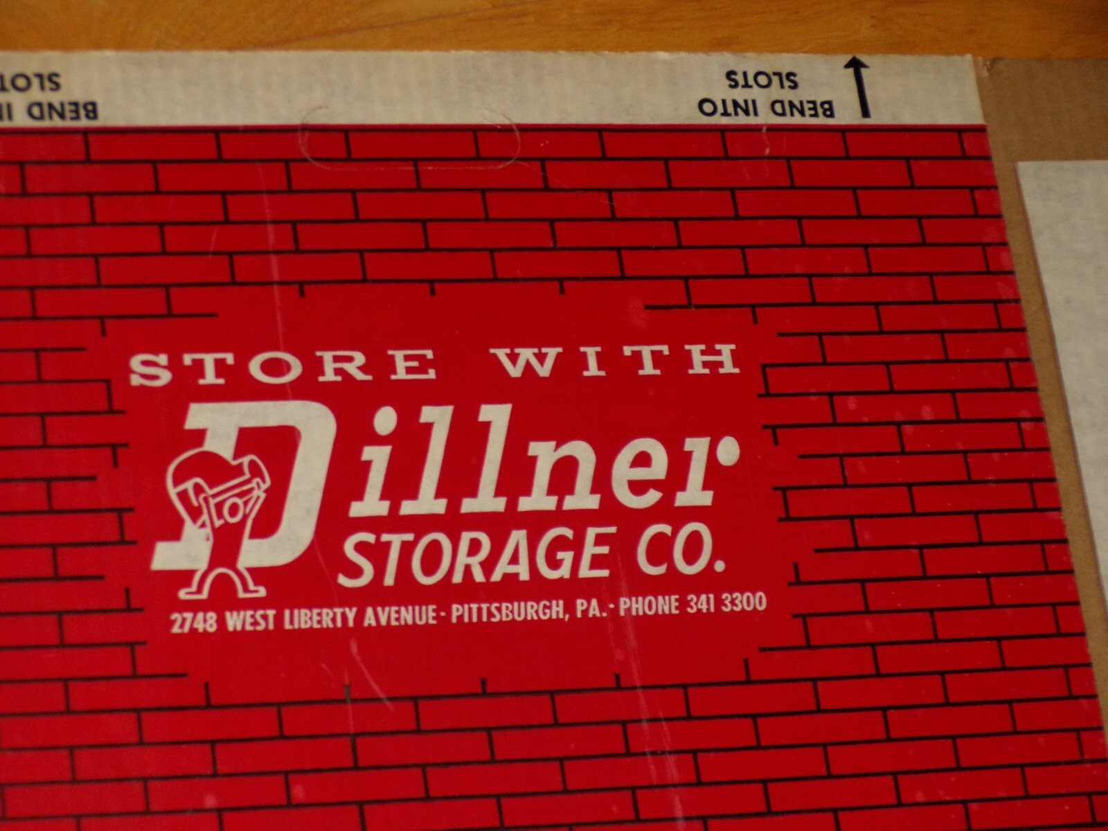 W J Dillner Moving Storage Company Dollhouse Box Truck Rare Vintage Advertising