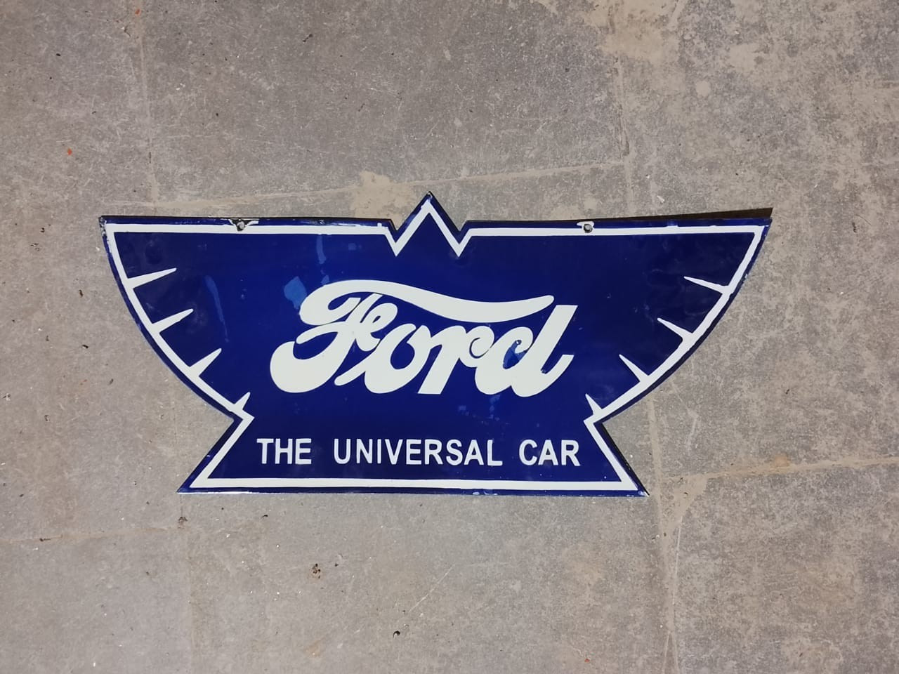 PORCELAIN FORD ENAMEL SIGN 24X12 INCHES DOUBLE SIDED