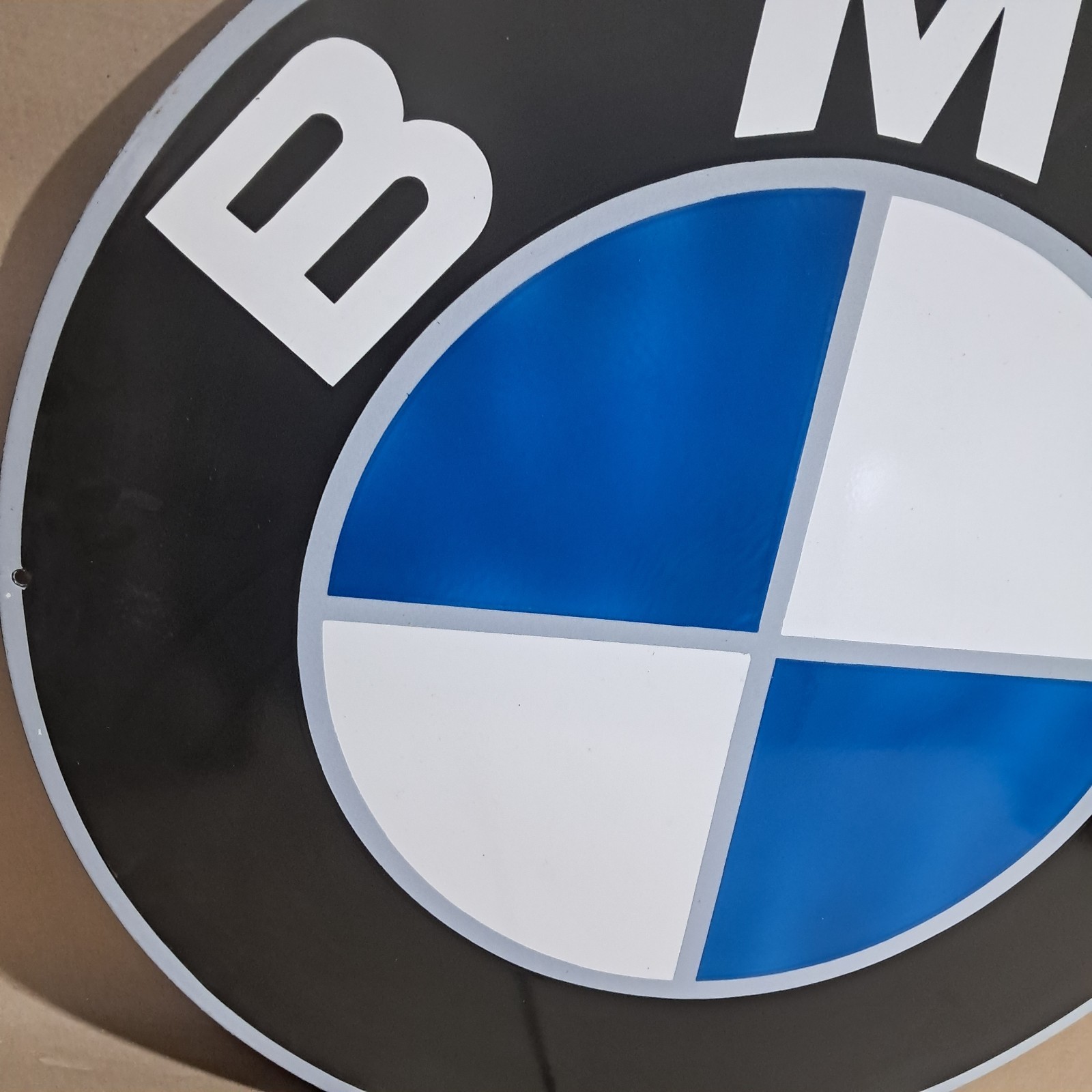 BMW porcelain Enamel Sign 30 x 30 Inches 1 Sided