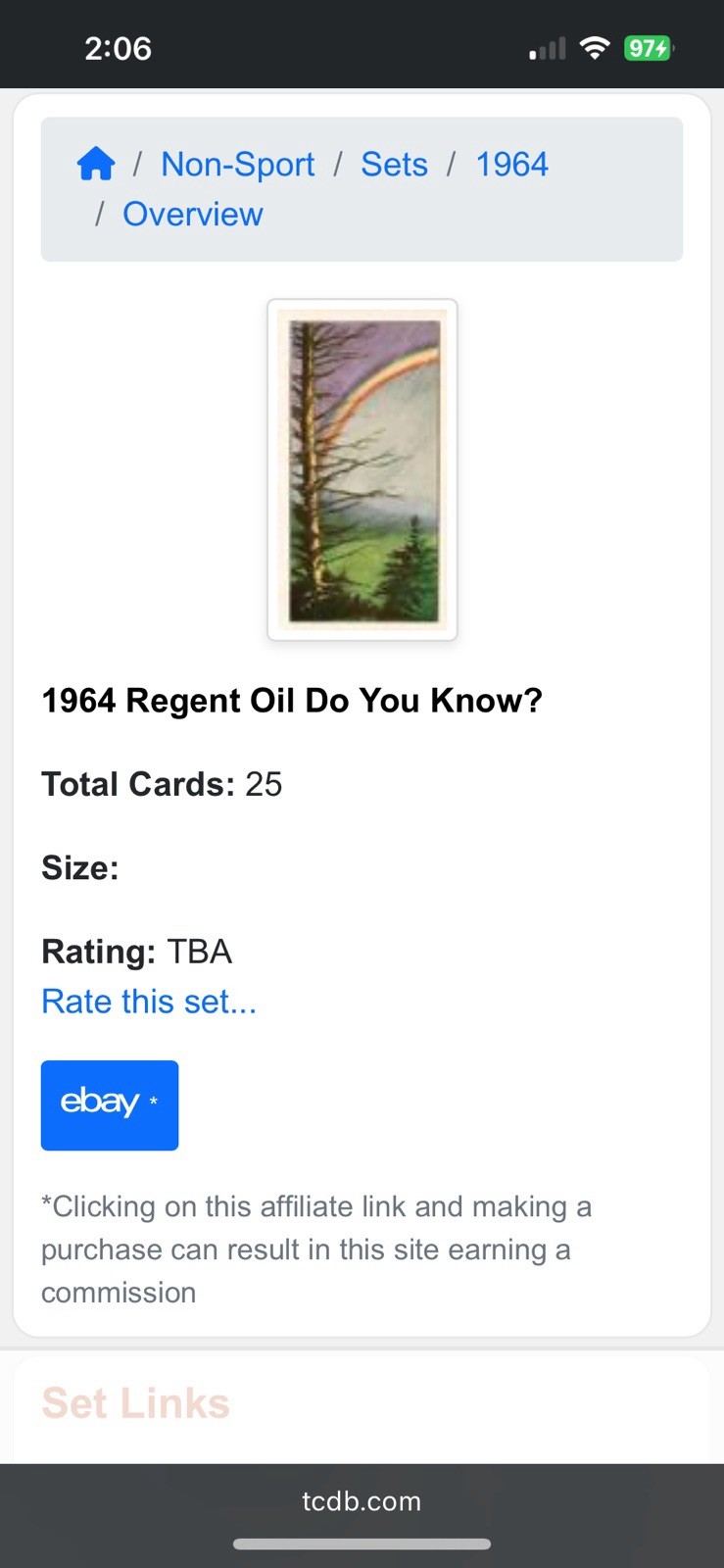 1964 Recent Oil “Do You Know” EMPIRE STATE BUILDING Trade Card #21 NM-MT