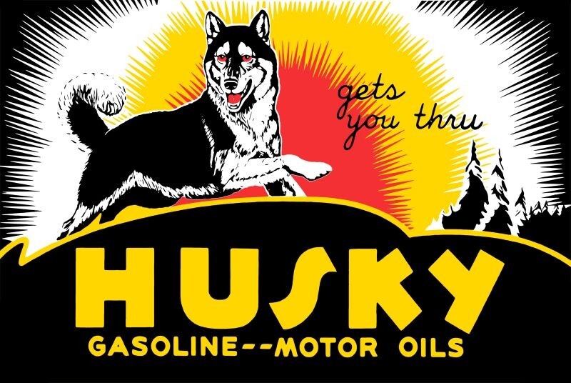 Husky Gasoline & Motor Oil GETS YOUR THERE! NEW Sign: 12×18″ USA STEEL LG. Size