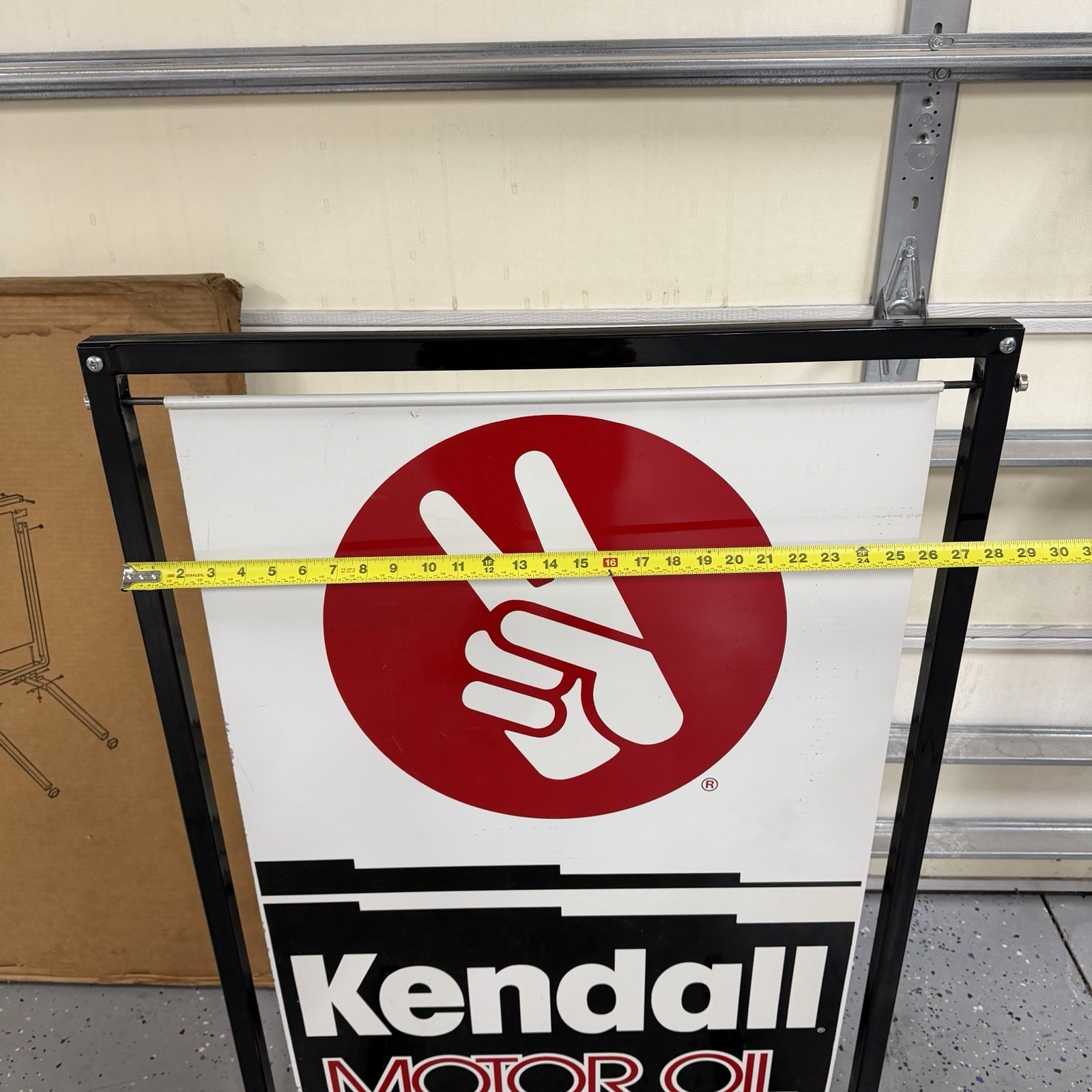Vtg Kendall Motor Oil Service Station Curb Driveway Sign SEALED NEW-READ DESC.