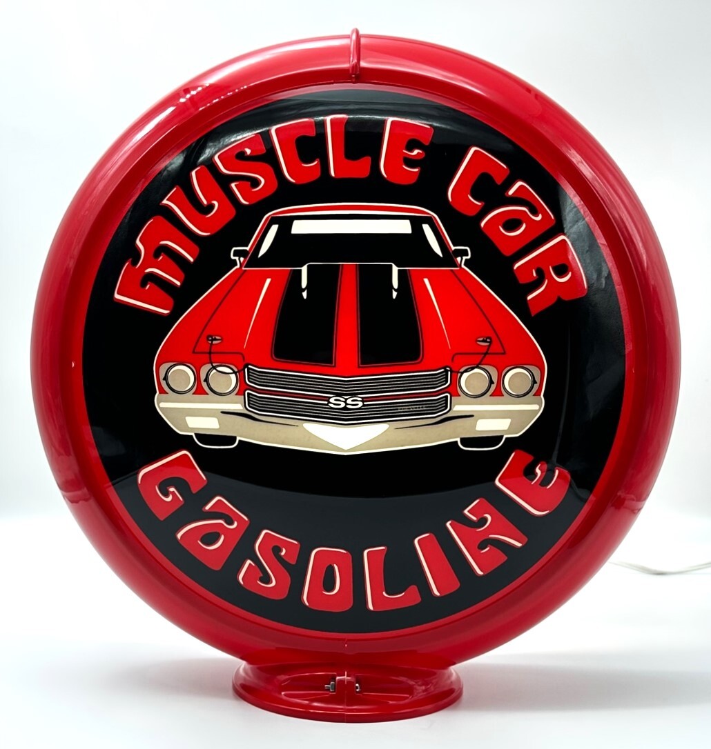 CHEVELLE MUSCLE CAR GASOLINE 13.5″ Gas Pump Globe – CHEVELLE FANS CK THIS OUT!