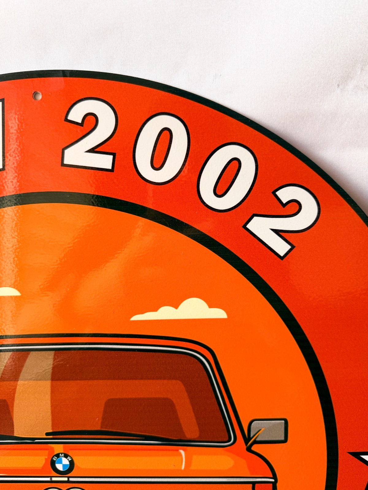 1972 BMW 2002 Bavarian Classic Reborn Heavy Metal Sign XL – 19.7″ (50cm)