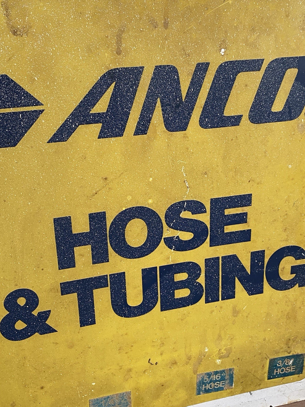 Old ANCO Auto Parts Sign Original Gas Station Ad Motor Oil Can Antique Mobil DX