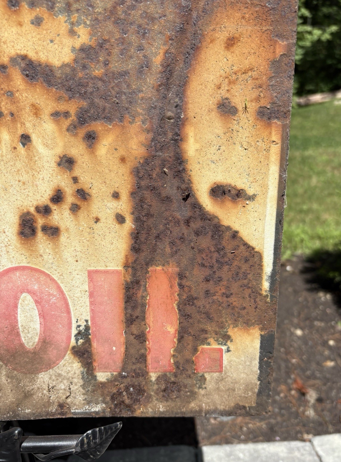 Ultra Rare 1/1 1930s PENN Motor Oil Mass Porcelain DSP Sign