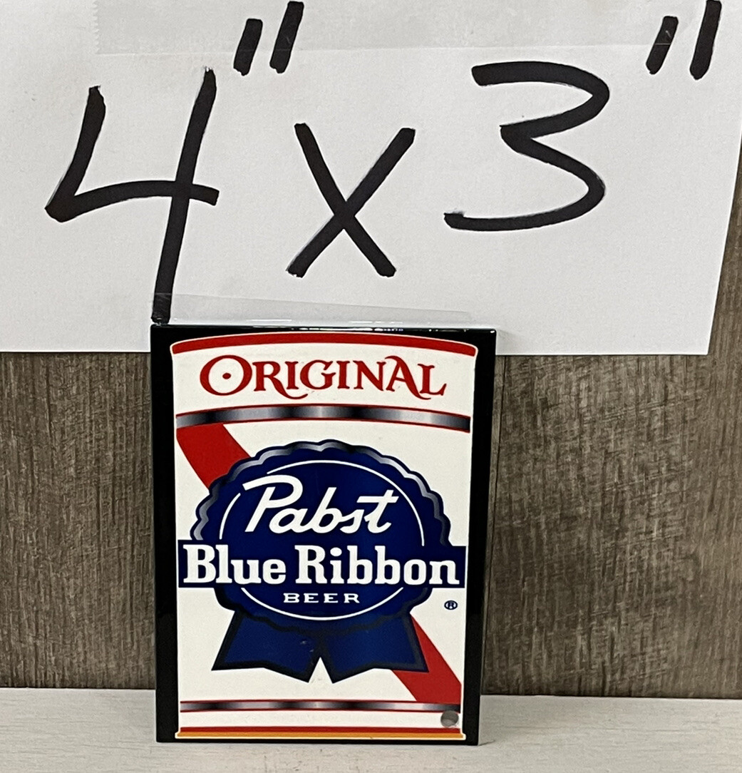 Pabst Blue Ribbon Beer Magnet Alcohol Bar Can Bottle Gas Oil Beverage