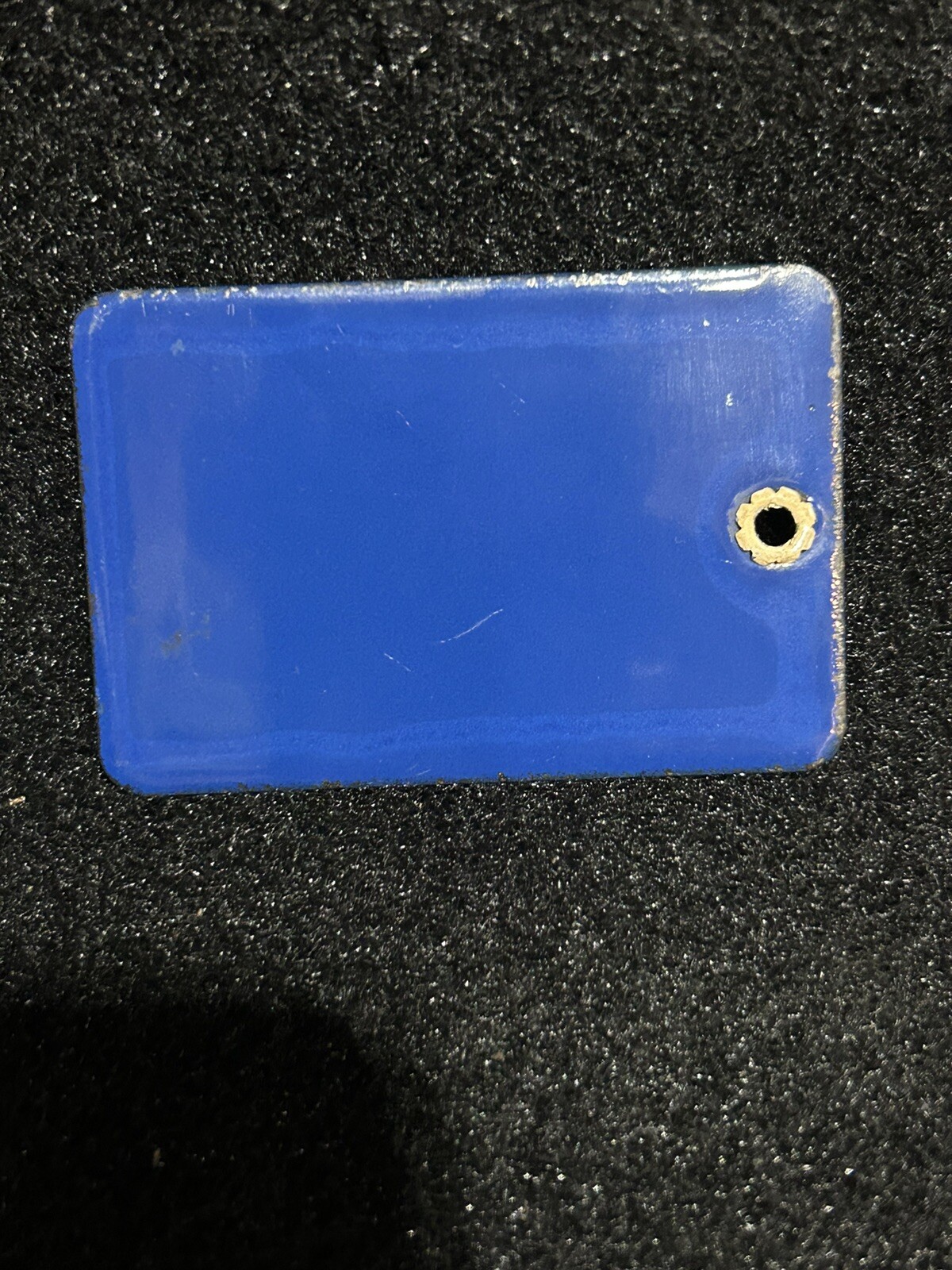 Original Zerolene Motor Oil SAE 30 Porcelain Barrel Tag Sign B2