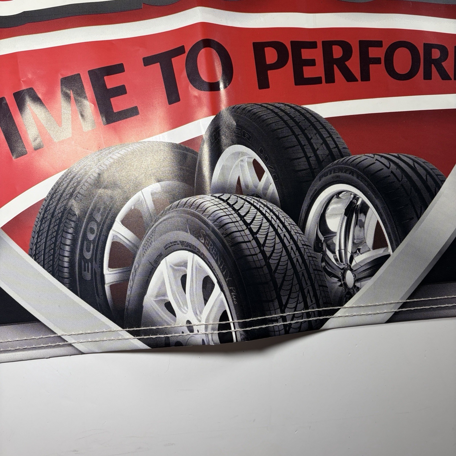 Bridgestone Tires ‘Game On! Time To Preform’ Vinyl Banner Sign 24×30