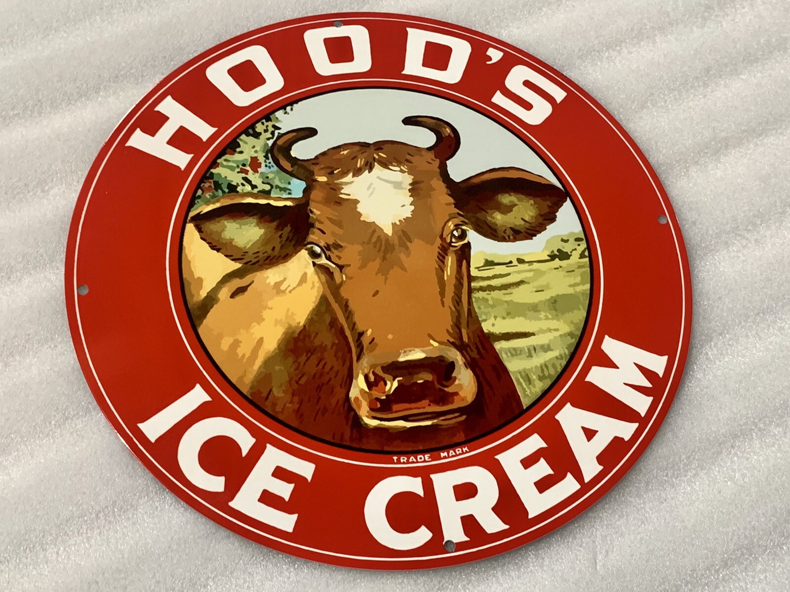 12in MILK Ice Cream Vintage Style Heavy Steel Metal Sign Dairy
