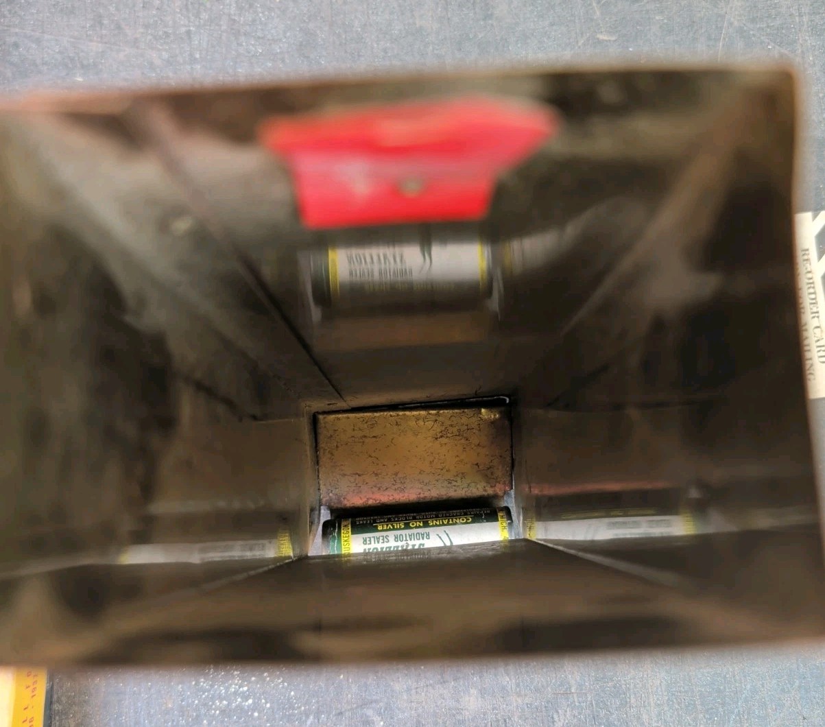 Silver Filling Radiator Stop Leak Countertop Store Display