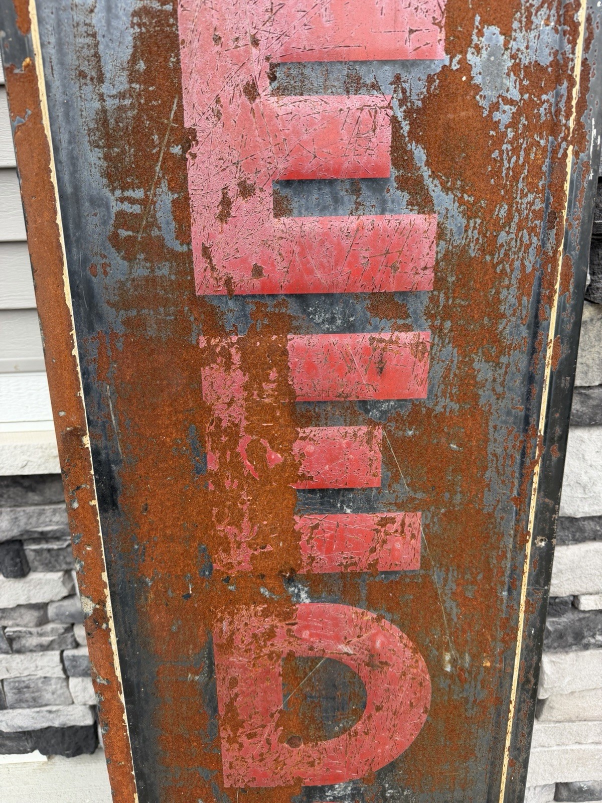 Vintage VEEDOL 100% Pennsylvania Oil Tin Metal Gas Station Sign Petroliana 72”