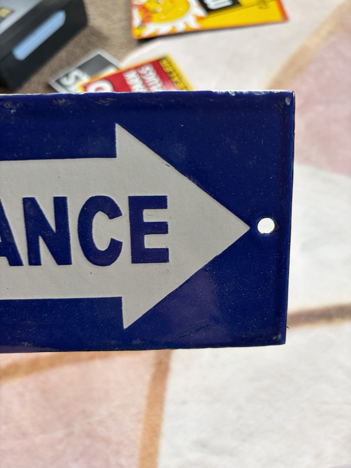 Porcelain Rectangle Shop Entrance Sign