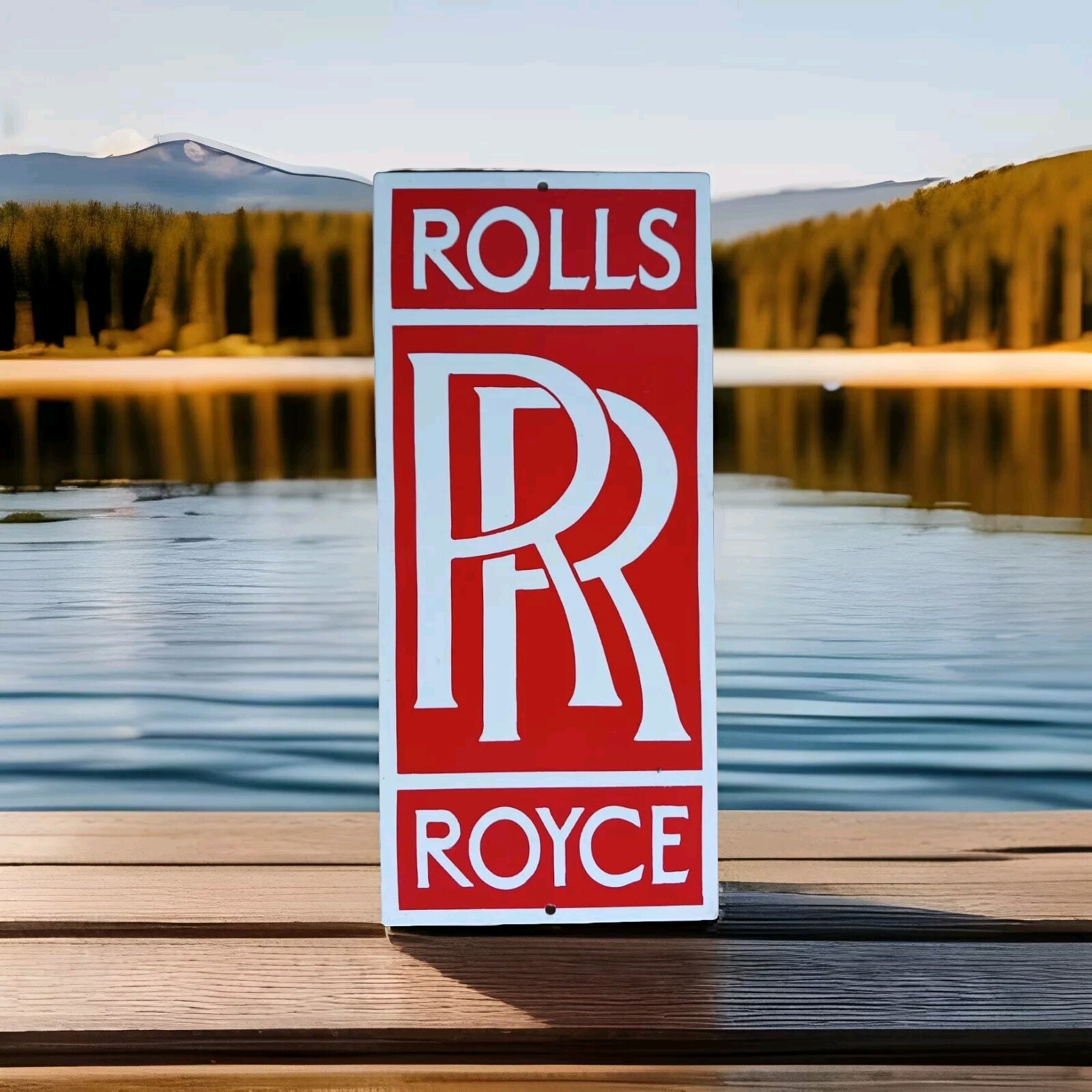 Vintage Style Old Advertising workshop sign mancave antique ROLLS ROYCE service