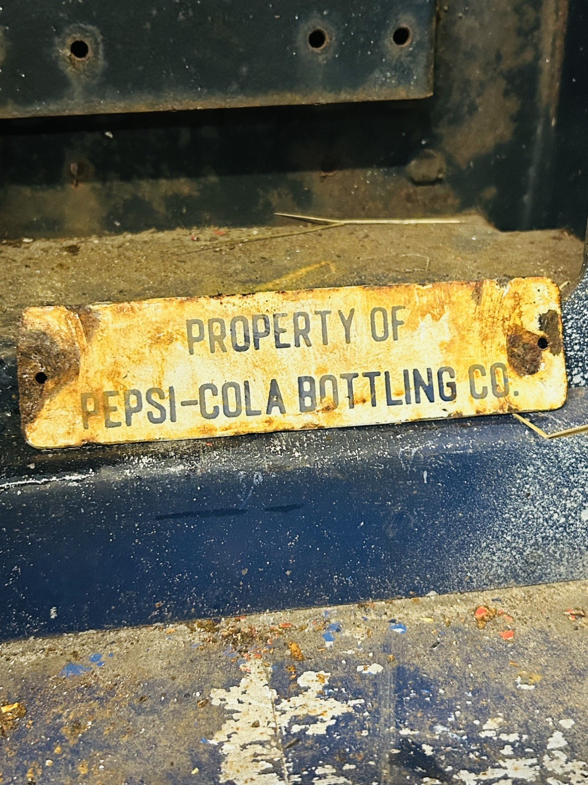 Porcelain Advertising Sign Pepsi 6in