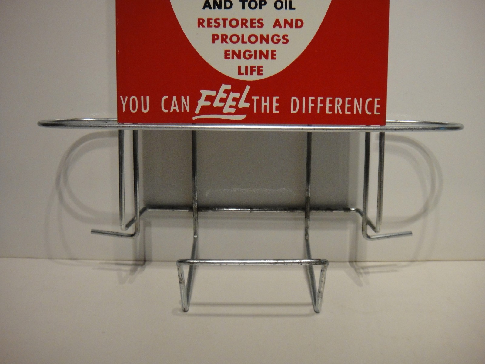 Vintage STP Gas Treatment Station Island Can Display Rack With Sign NOS Original