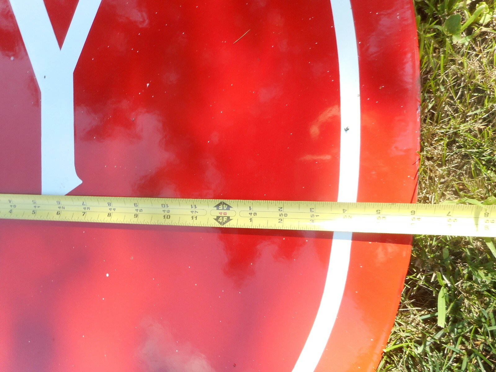 RARE Vintage ORIGINAL PORCELAIN SALVATION ARMY SHIELD SHAPED ADVERTISING SIGN
