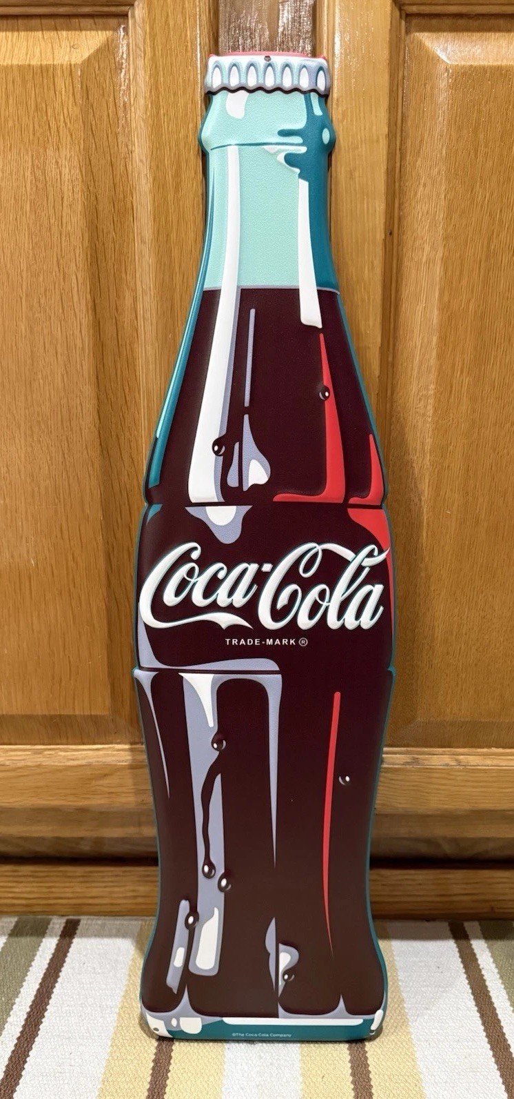 Coca Cola Bottle Sign 24” Coke Restaurant Garage Cooler Vintage Style Wall Decor