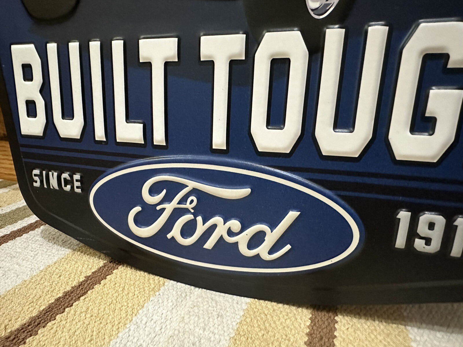 Ford Truck Sign Metal Vintage Style Wall Decor Parts Gas Oil Bar Pub Garage F100