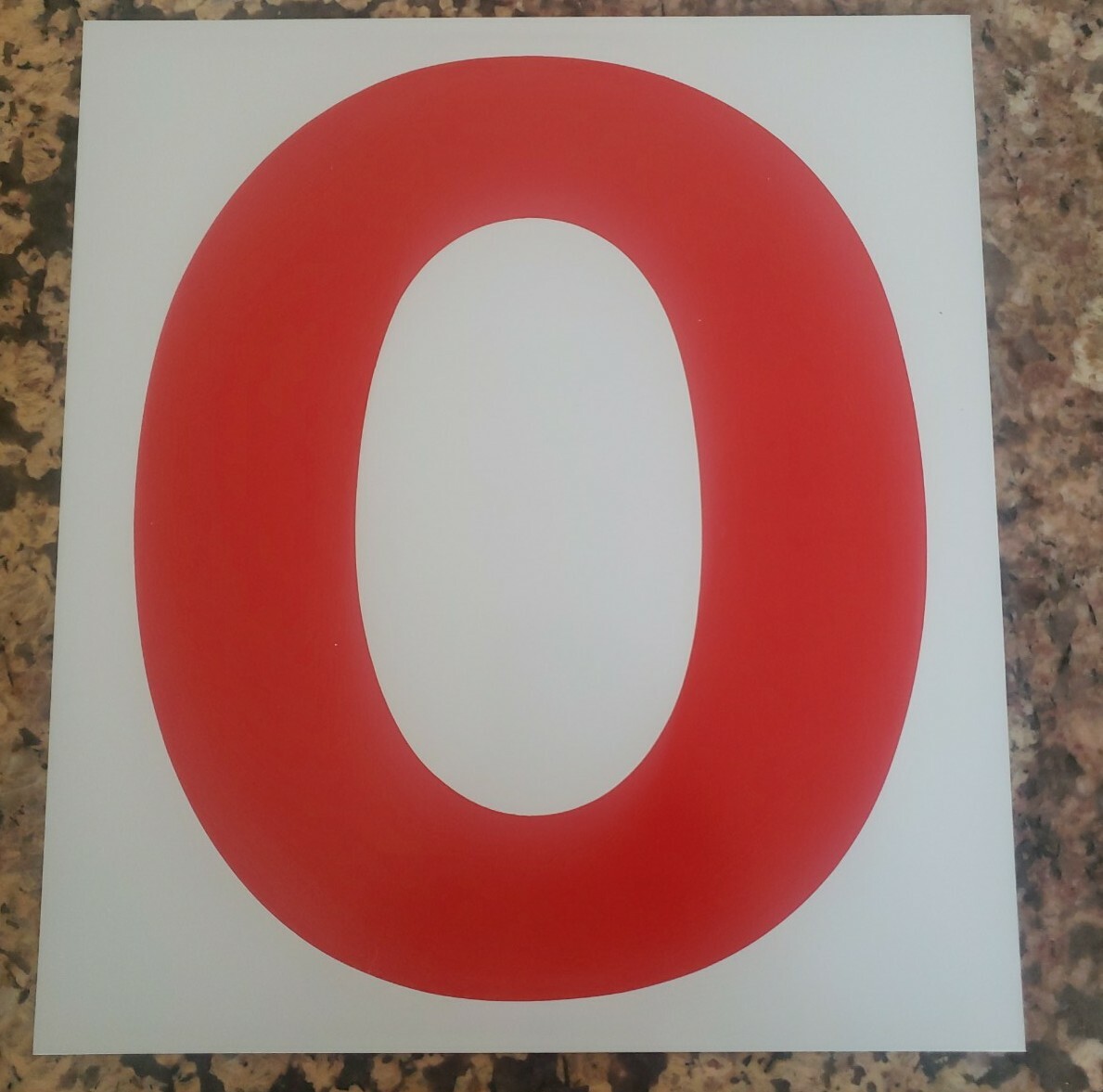 Vintage Gas Station Tin Sign Number 0 & 9 Dual sided 10 3/4″ X 12″ Please Read
