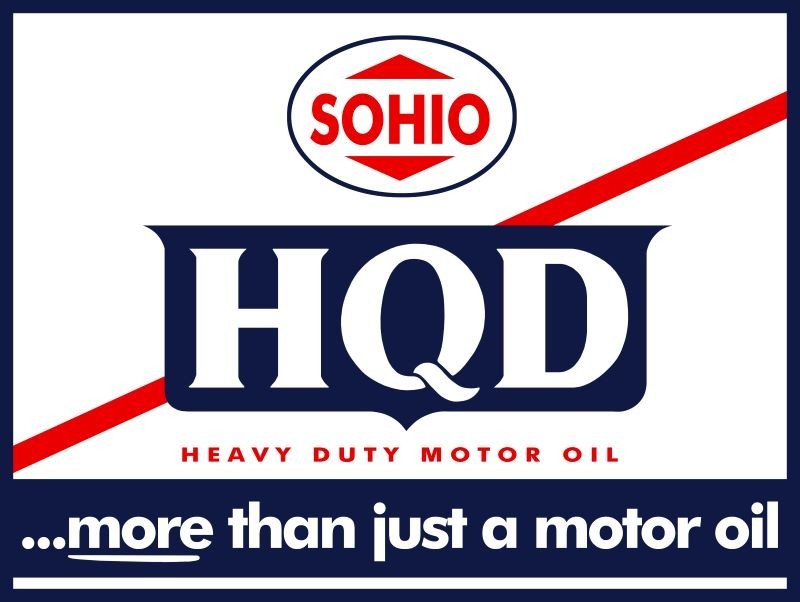 SOHIO HDQ Heavy Duty Motor Oil NEW METAL SIGN: 12×16″ Ships Free